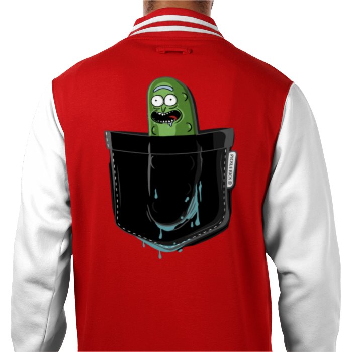 Rick & Morty - Pickle Rick Pocket Varsity Jacket