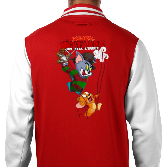 Tom & Jerry & A Nightmare On Elm Street - Freddy & Jerry Varsity Jacket