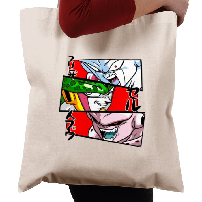 Dragonball Z - Villain Faces Tote Bag