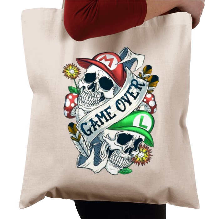 Super Mario Bro's - Game Over Tattoo Tote Bag