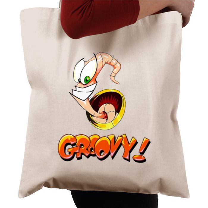 Earth Worm Jim - Groovy Tote Bag