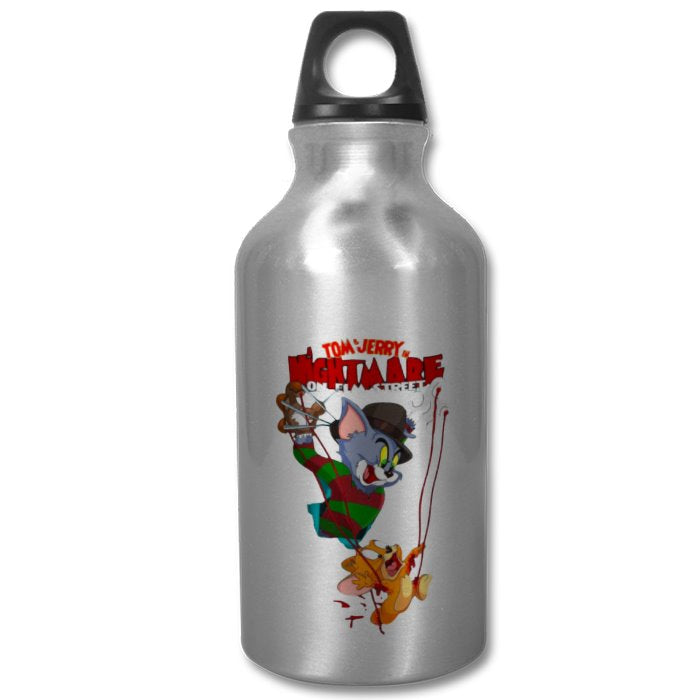 Tom & Jerry & A Nightmare On Elm Street - Freddy & Jerry Water Bottle