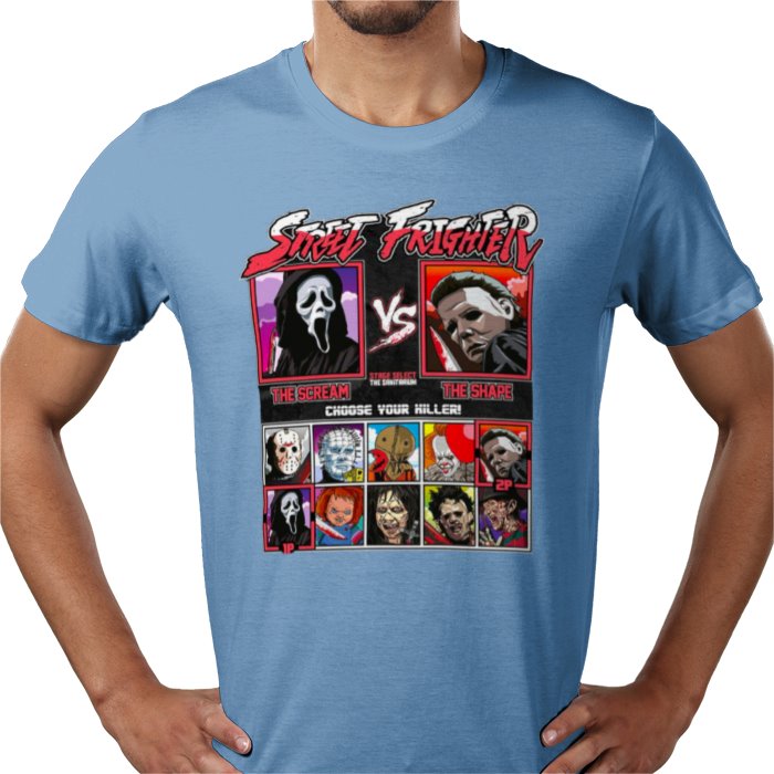 Horror Movies & Street Fighter - Street Frighter T-shirt