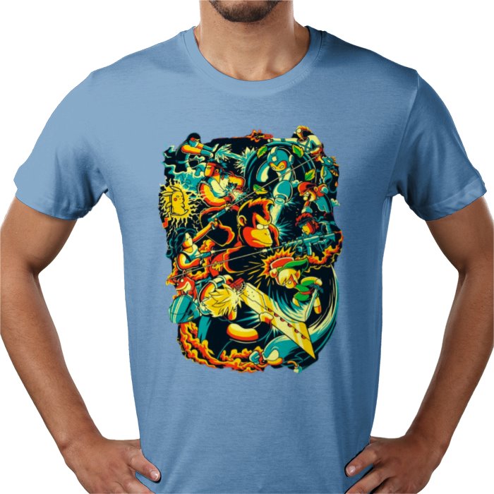 Retro Gamer Collage T-Shirt