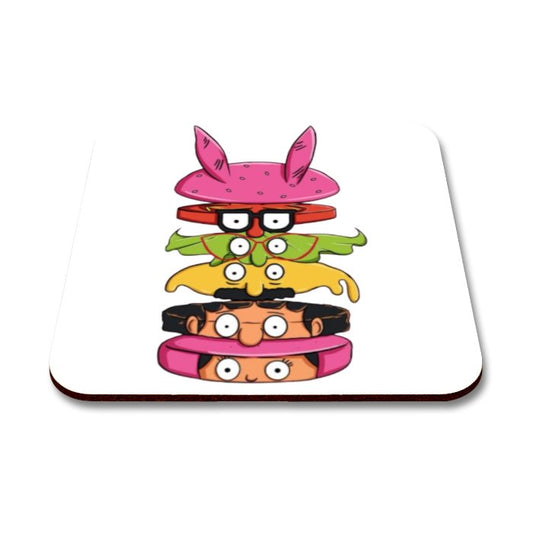 Bobs Burgers - Sliced Burger Coasters