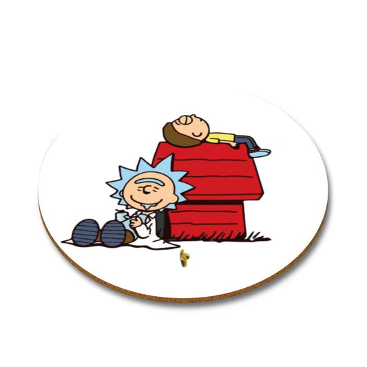 Snoopy Rick Round Coasters