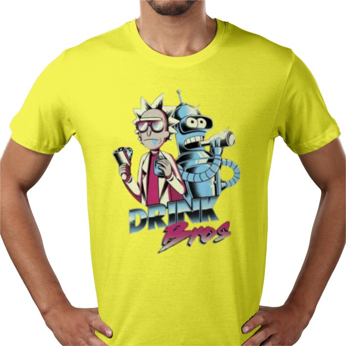 Rick & Morty & Futurama - Drink Bros T-shirt