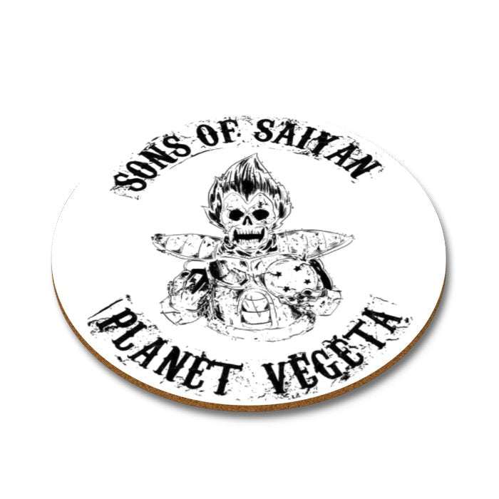 Dragonball Z x Sons Of Anarchy - Sons Of Vegeta Round Coasters