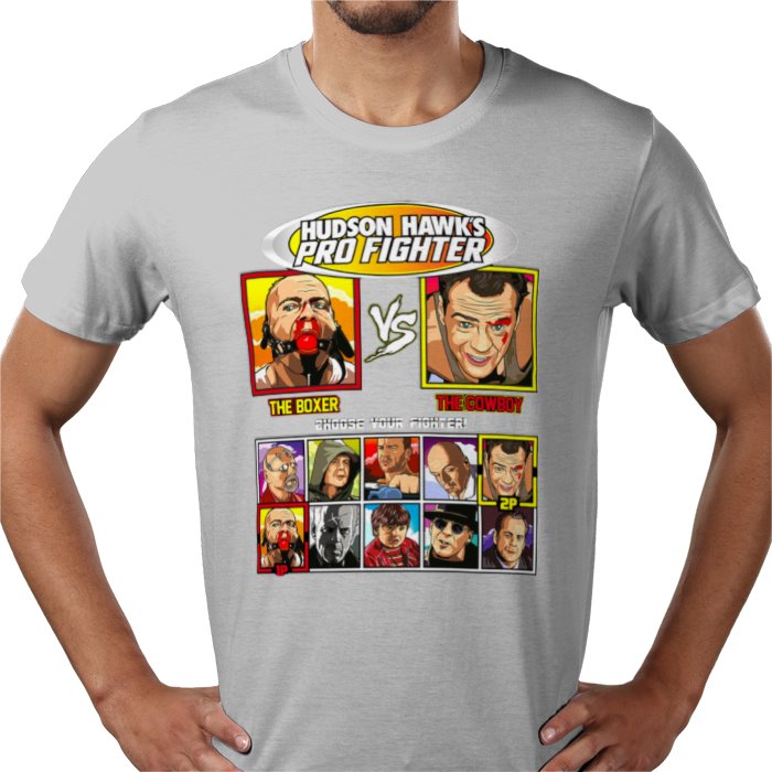 Bruce Willis - Pulp Fiction VS Die Hard T-shirt