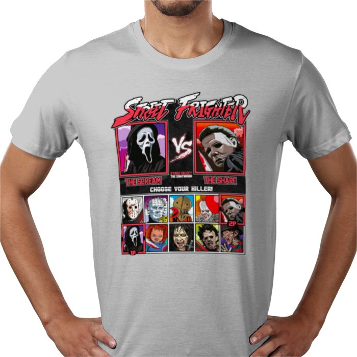 Horror Movies & Street Fighter - Street Frighter T-shirt