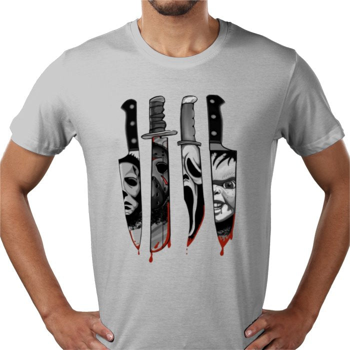 Horror Knifes Theme T Shirt