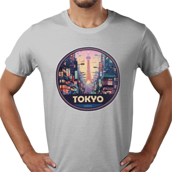 Tokyo Japan Badge T-shirt