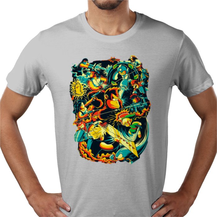 Retro Gamer Collage T-Shirt