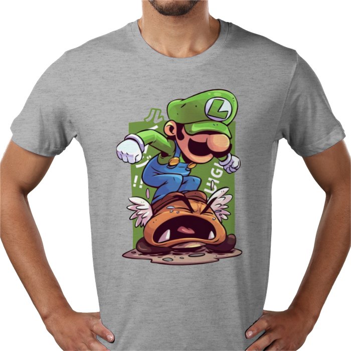 Super Mario Bros — Luigi Crushing Turts T-Shirt