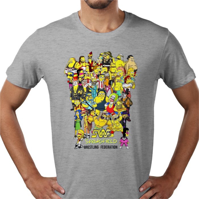 The Simpsons — WWF Parody T-Shirt