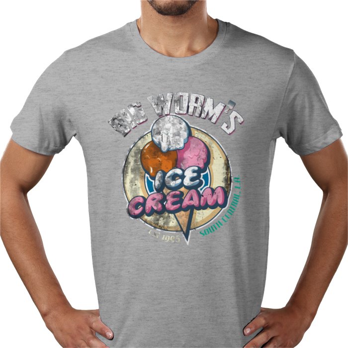Friday - Big Worms Ice Cream T-Shirt