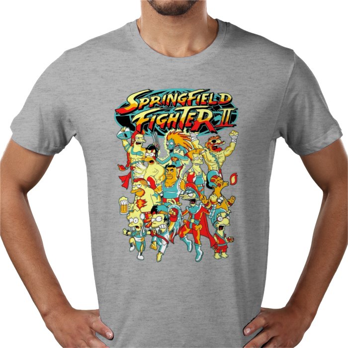 The Simpsons x Street Fighter 2 Parody T-Shirt