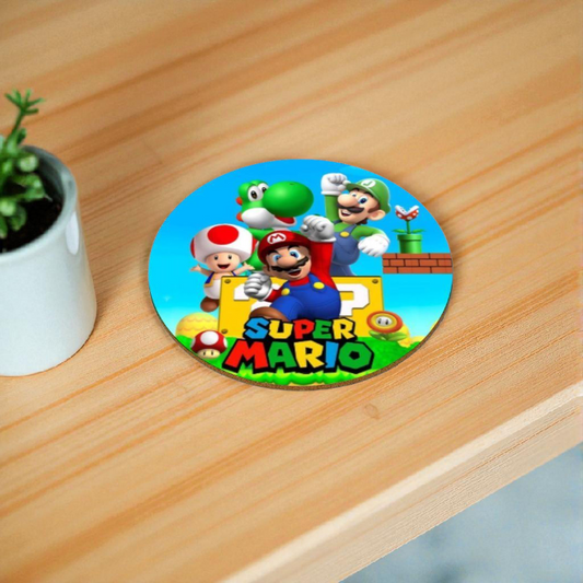 Super Mario Theme Round Coasters