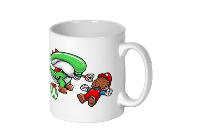 Super Mario Bro's & Alien - Xenomorph Bro's Mug