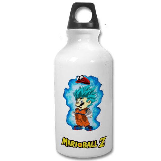 Super Mario Bro's x Dragonball Z - Super Saiyan Mario Water Bottle