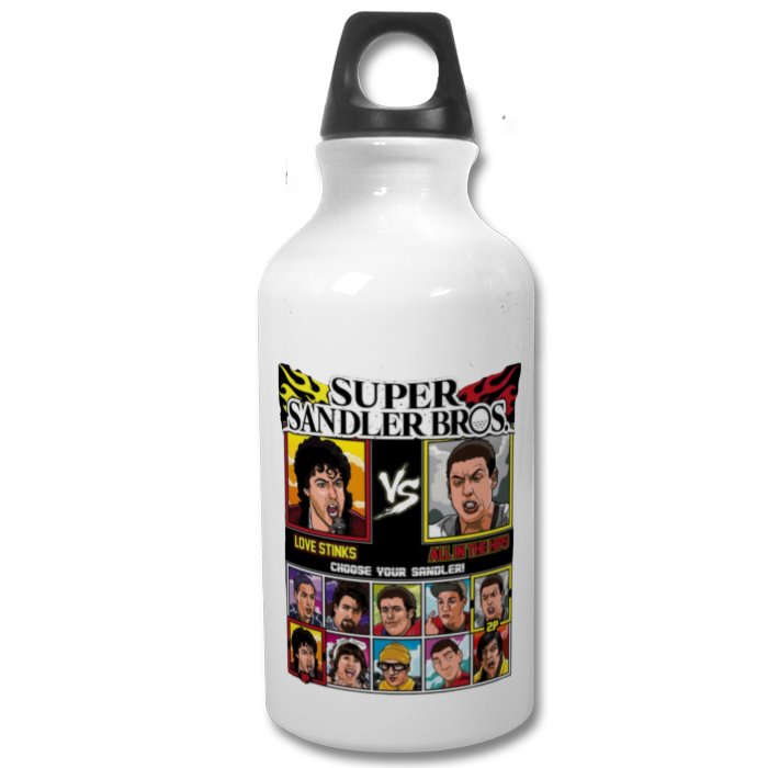 Super Smash Bro's & Adam Sandler - Super Sandler Bro's Water Bottle