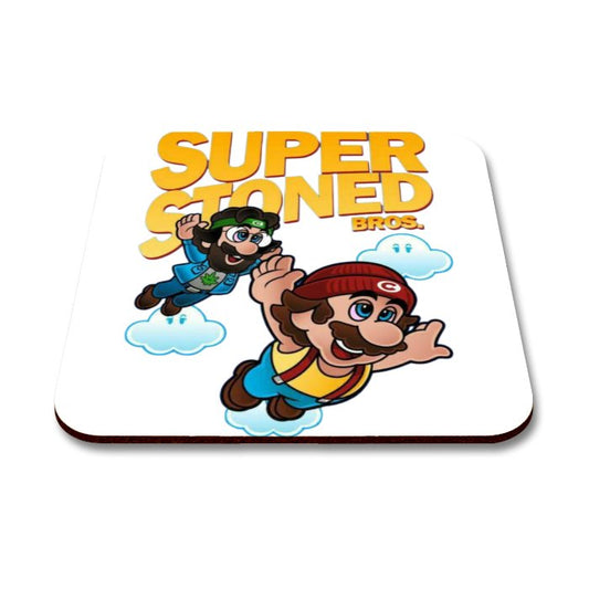 Super Stoned Bro's Square Coaster