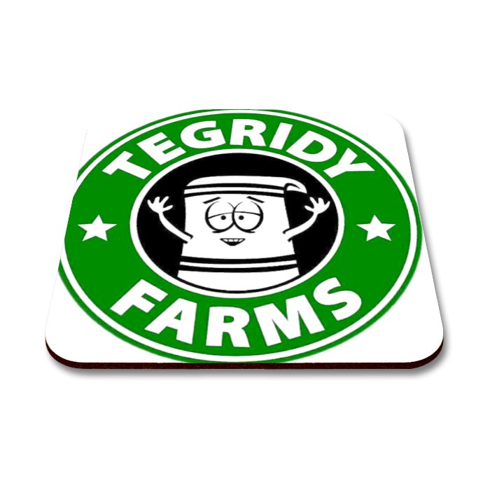 Tegridy Weed Square Coaster