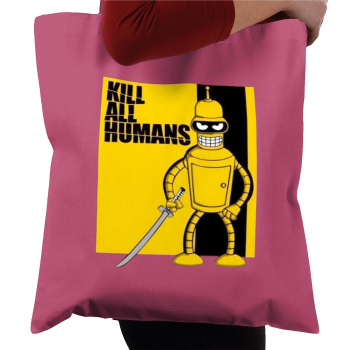 Futurama x Kill Bill - Kill All Humans Theme Tote Bag