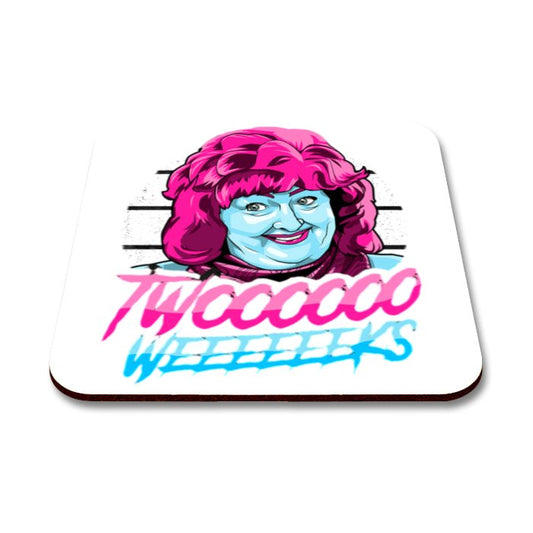 Two Weeks Square Coaster