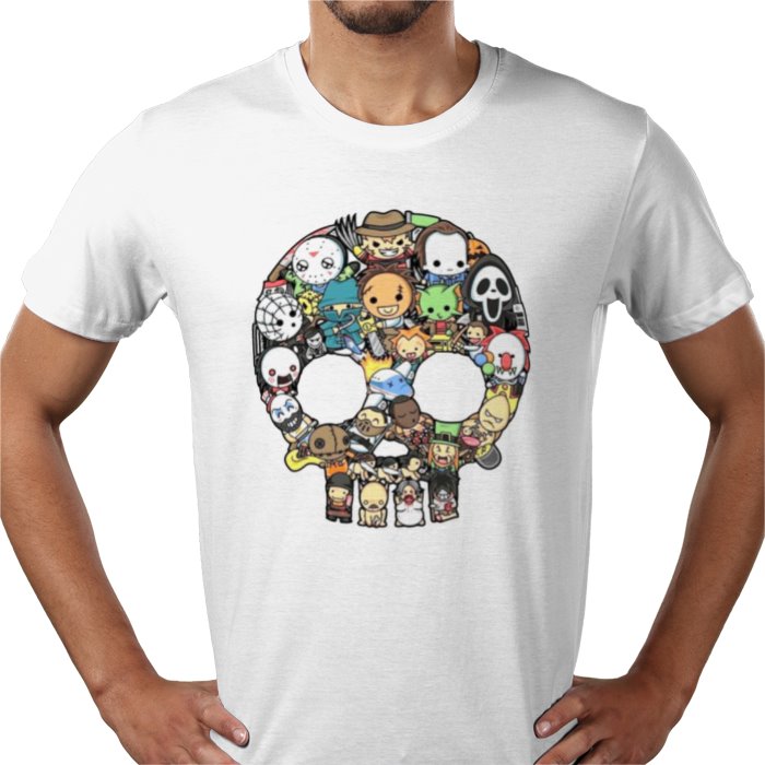 Horror Skull Montage T Shirt