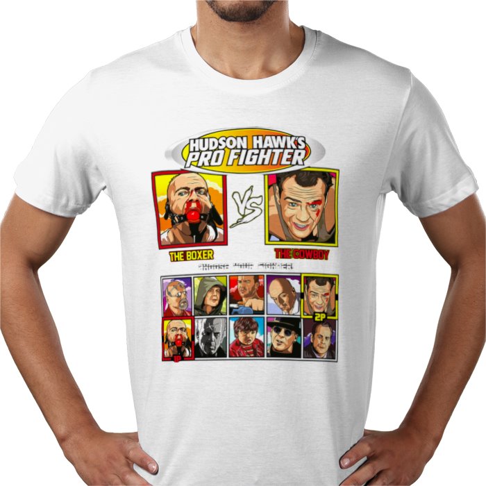 Bruce Willis - Pulp Fiction VS Die Hard T-shirt