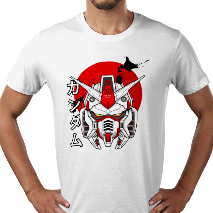 Gundam Wing - RX 78 5 Head T-Shirt