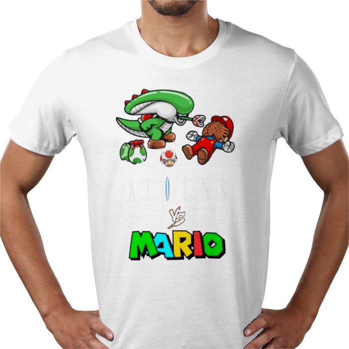 Super Mario x Aliens - Aliens Vs Mario T-shirt