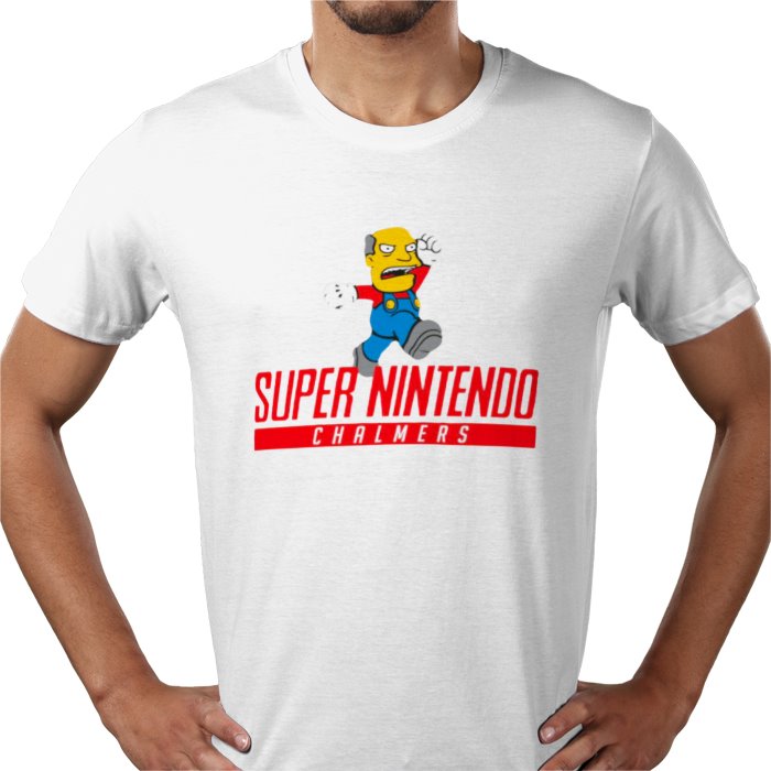 Nintendo x Super Mario Bro's x The Simpsons - Super Nintendo Chalmers T-shirt