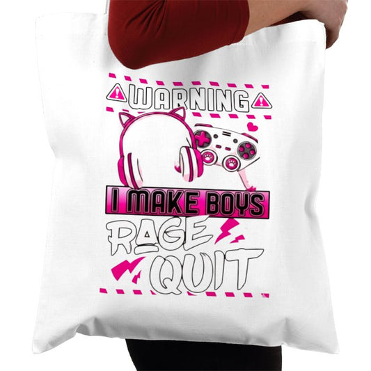 I Make Boys Rage Quit Tote Bag