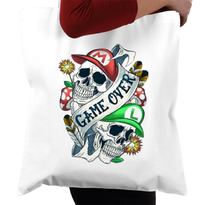 Super Mario Bro's - Game Over Tattoo Tote Bag