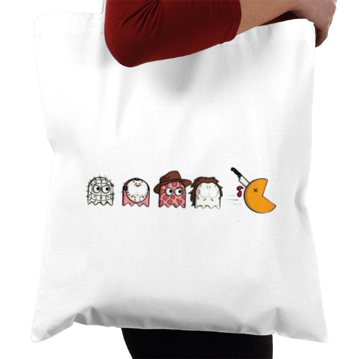 Pacman & Horror Movies - Horror Mashup Tote Bag