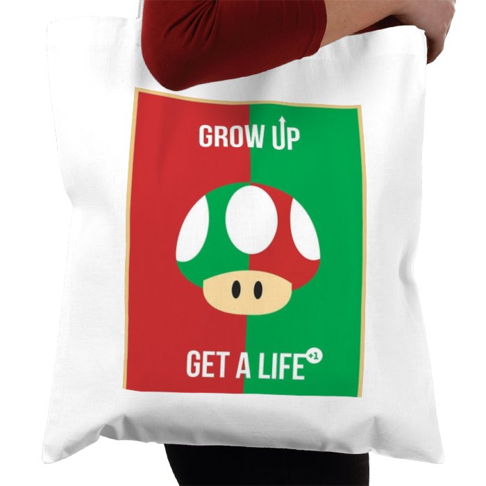 Super Mario Bro's - Get A Life Tote Bag