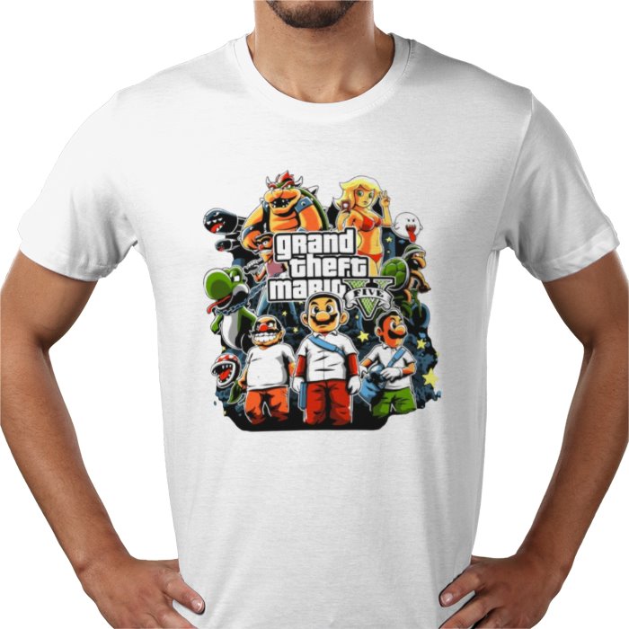 Super Mario x Grand Theft Auto - Grand Theft Mario T-shirt