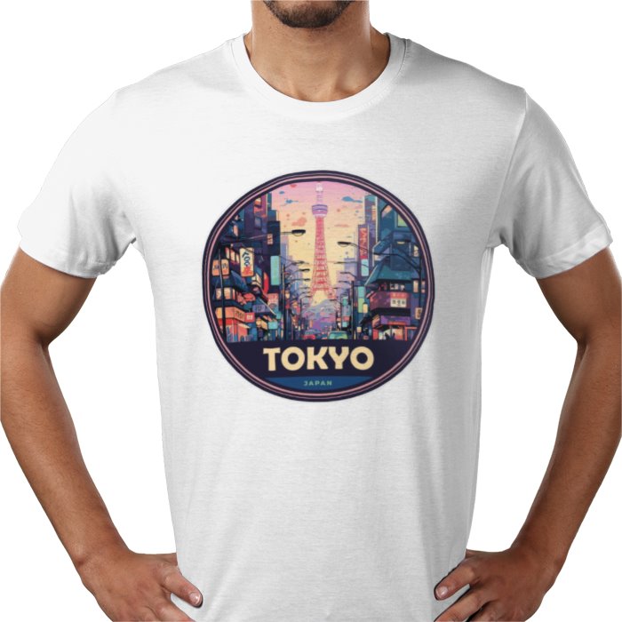 Tokyo Japan Badge T-shirt