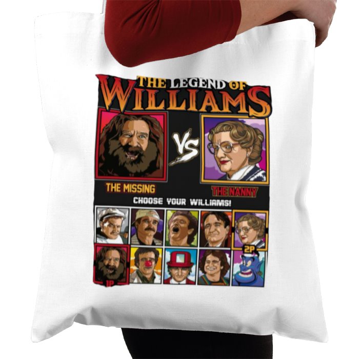 Robin Williams & The Legend Of Zelda -The Legend Of Williams Tote Bag