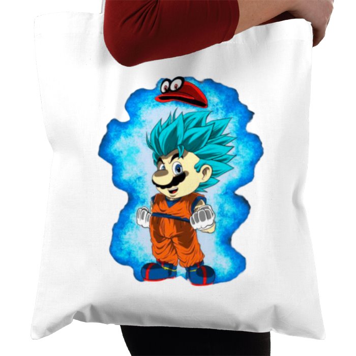 Dragonball Z & Super Mario Bro's - Saiyan Bro's Tote Bag