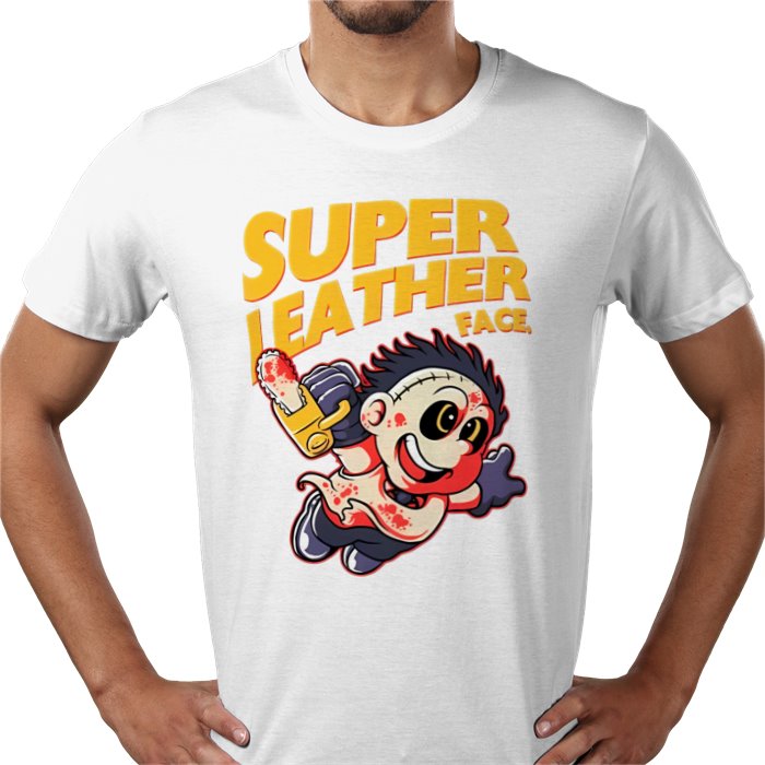 Texas Chainsaw Massacre x Super Mario Bros - Super Leatheface T Shirt
