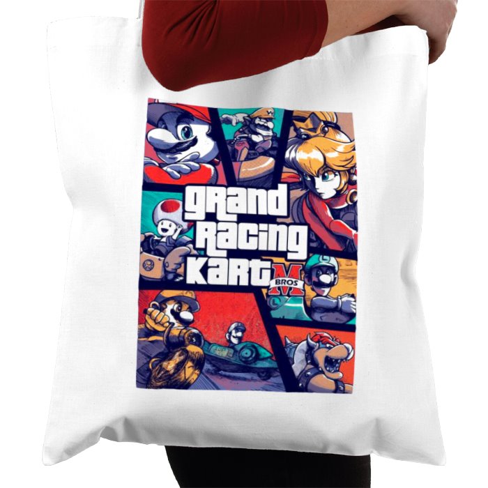 Mario Kart & Grand Theft Auto - Grand Kart Racing Tote Bag