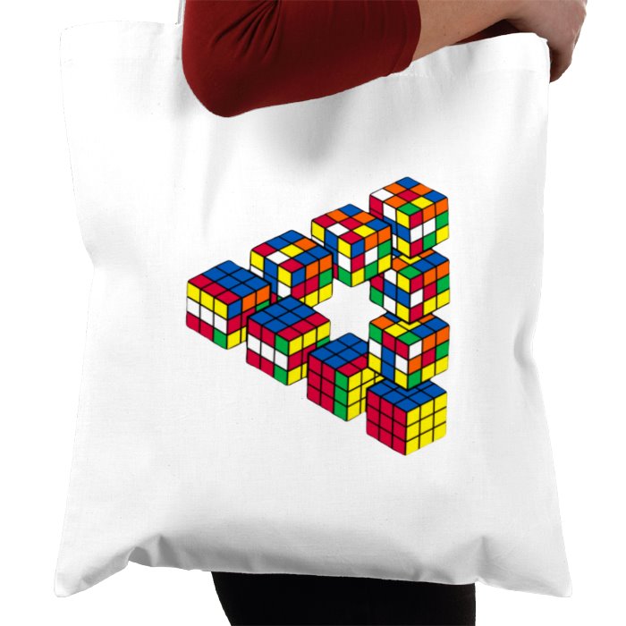 Rubik's Theme Tote Bag