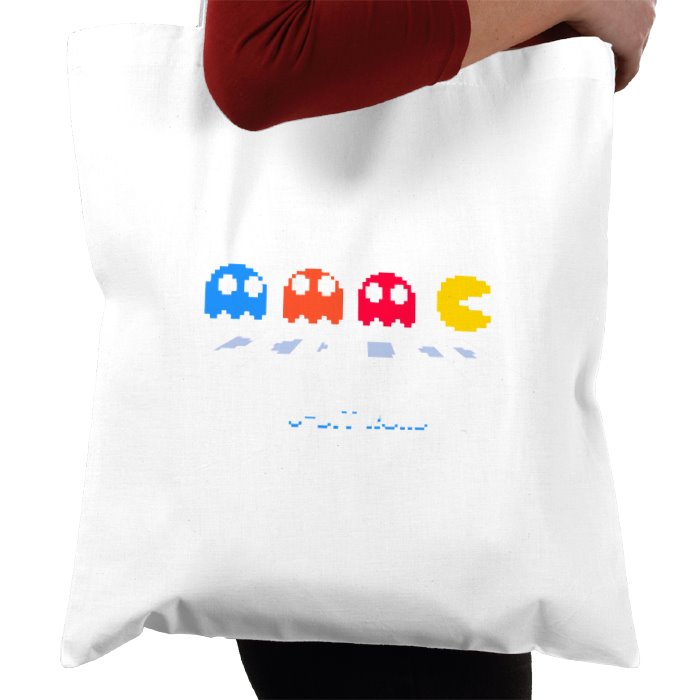 Pac-Man - 8 Bit Road Tote Bag