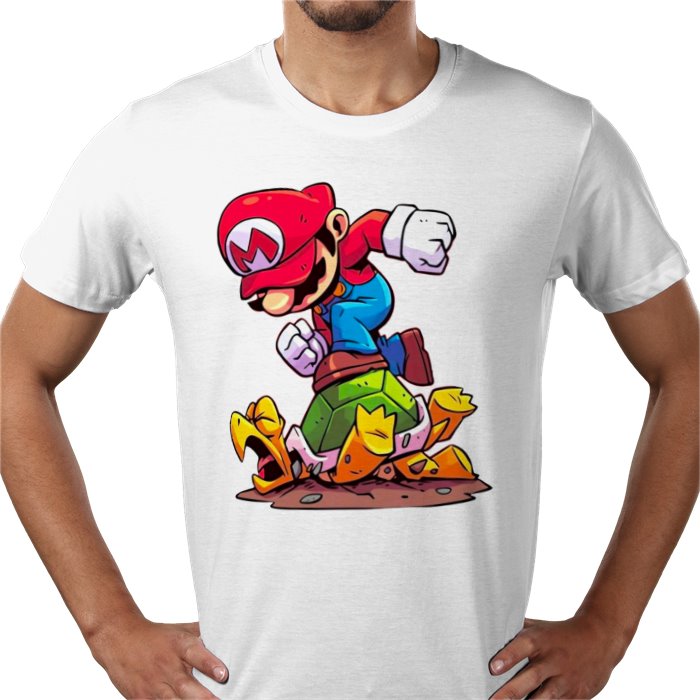 Super Mario Bros — Mario Crushing Turts T-Shirt