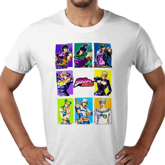 JoJo's Bizarre Adventure - Grid Collage T-Shirt