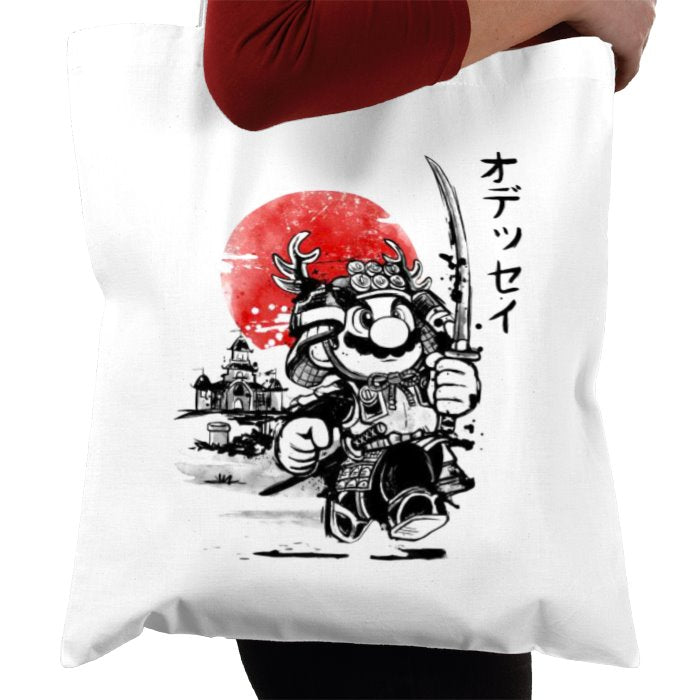 Super Mario Bro's - Samurai Mario Tote Bag