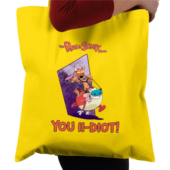 Ren & Stimpy - You Idiot Tote Bag